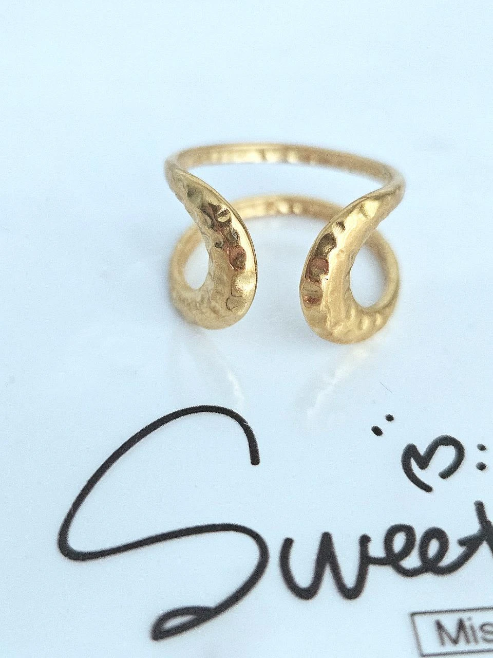 Bague en acier inoxydable tendance – photo 3